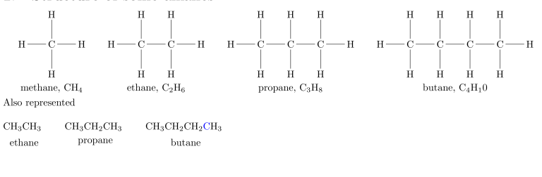 alkane structure